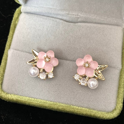 Rina Cherry Blossom Earrings - Gold - Plated - Abbott Atelier