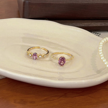 Rococo Amethyst Ring - Gold - Plated - Abbott Atelier