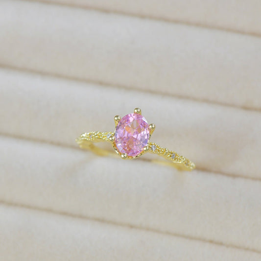 Rosaline Oval Ring in Gold - Gold - Plated - Abbott Atelier