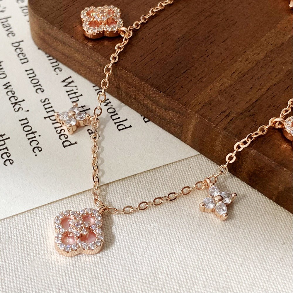 Rose Blossom Charm Bracelet - Gold Plated - Abbott Atelier