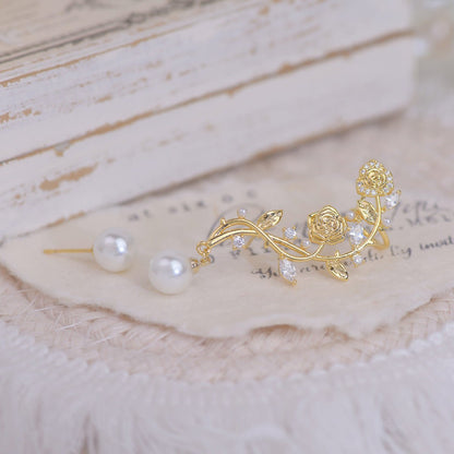 Rose Climber Earrings - Hypoallergenic - Abbott Atelier