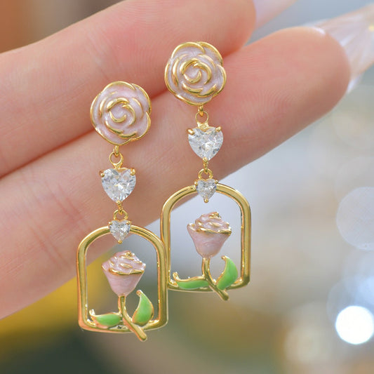 Rose Garden Earrings - Gold Plated - Abbott Atelier