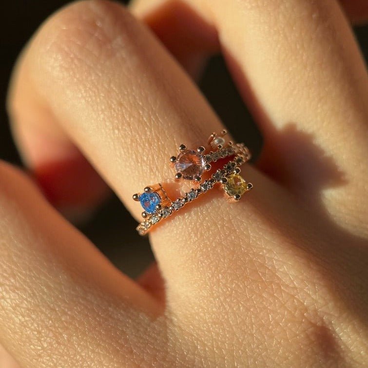 Rose Gold Nebula Ring - Gold - Plated - Abbott Atelier