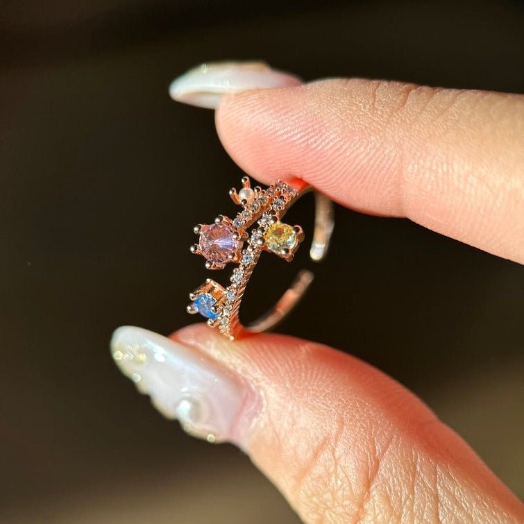 Rose Gold Nebula Ring - Gold - Plated - Abbott Atelier