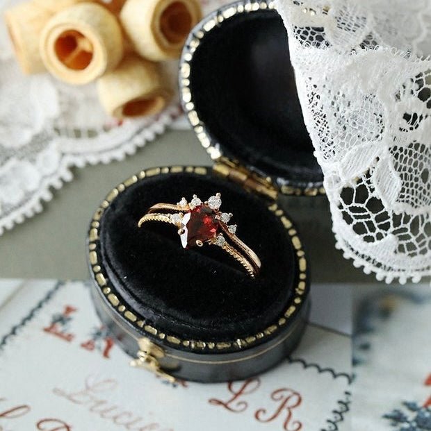 Roselle Tiara Ring Set - Gold - Plated - Abbott Atelier