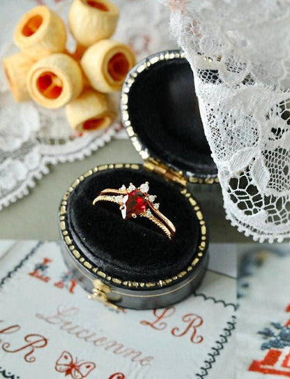 Roselle Tiara Ring Set - Gold - Plated - Abbott Atelier