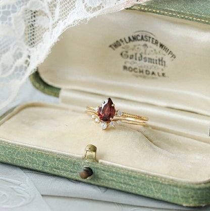 Roselle Tiara Ring Set - Gold - Plated - Abbott Atelier
