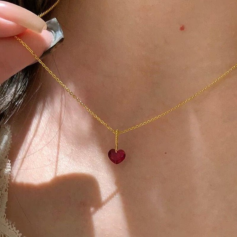 Rouge Heart Necklace - Gold Plated - Abbott Atelier