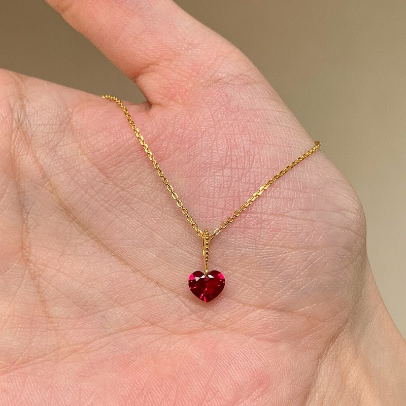Rouge Heart Necklace - Gold Plated - Abbott Atelier