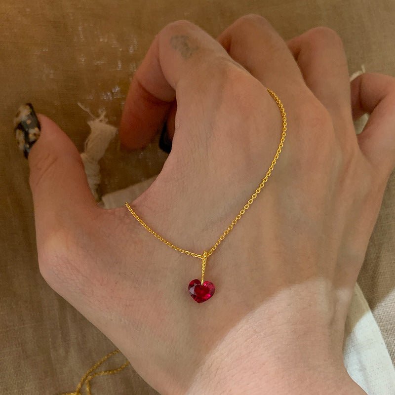 Rouge Heart Necklace - Gold Plated - Abbott Atelier