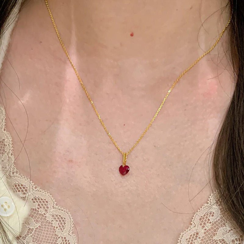 Rouge Heart Necklace - Gold Plated - Abbott Atelier