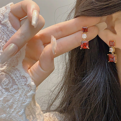 Rouge Princess Earrings - Hypoallergenic - Abbott Atelier