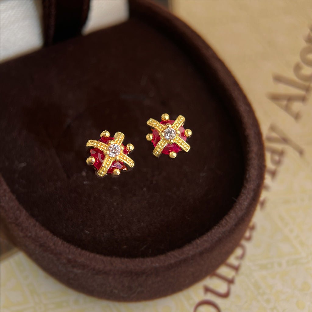Royal Crown Stud Earrings - Hypoallergenic - Abbott Atelier