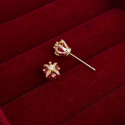 Royal Crown Stud Earrings - Hypoallergenic - Abbott Atelier