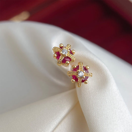 Royal Crown Stud Earrings - Hypoallergenic - Abbott Atelier