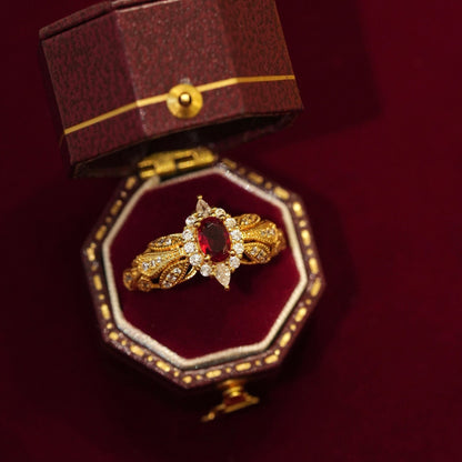 Ruby Allure Ring - Gold - Plated - Abbott Atelier