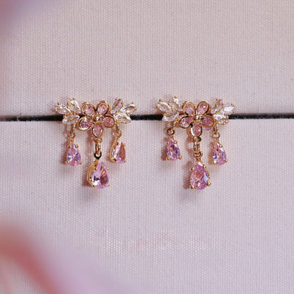 Sakura Larmes Earrings - Gold - Plated - Abbott Atelier