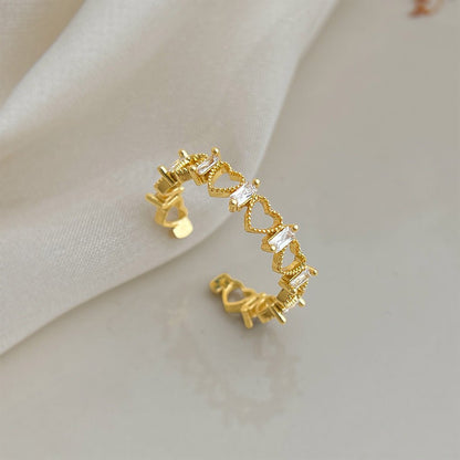 [Sample Sale] Rena Heart Band Ring - Gold-Plated - Abbott Atelier