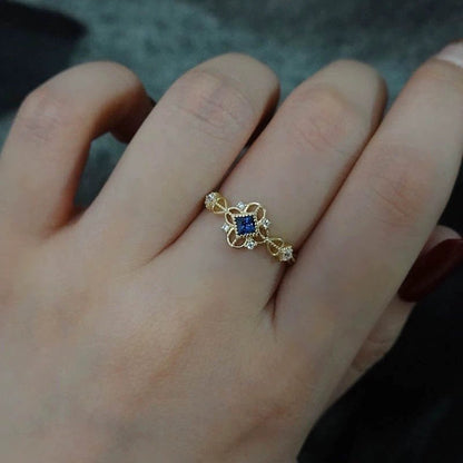 Sapphire Serenade Ring - Gold - Plated - Abbott Atelier
