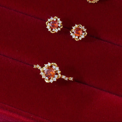 Scarlet Amorette Earrings - Hypoallergenic - Abbott Atelier