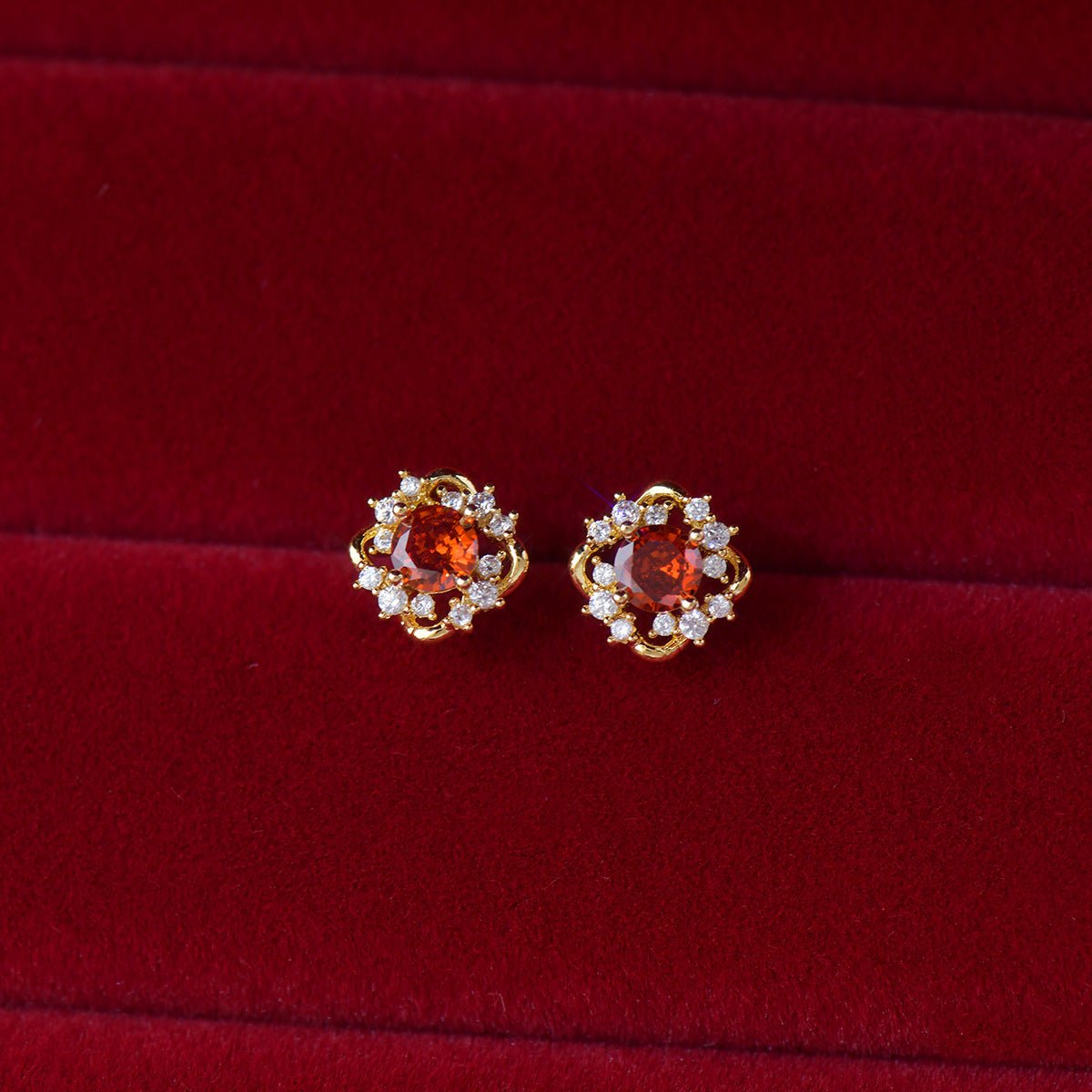 Scarlet Amorette Earrings - Hypoallergenic - Abbott Atelier