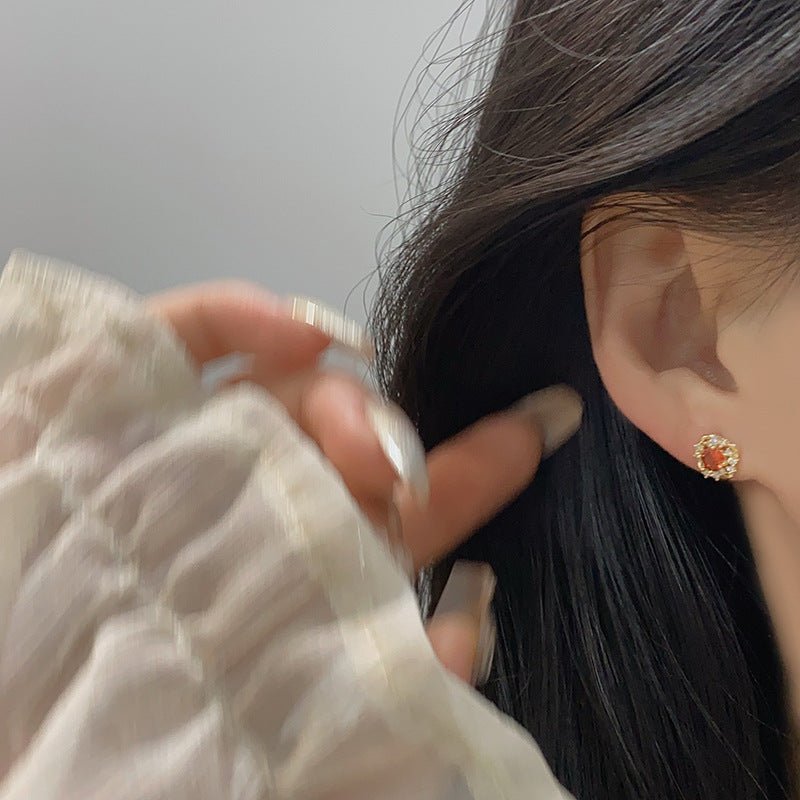 Scarlet Amorette Earrings - Hypoallergenic - Abbott Atelier