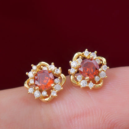 Scarlet Amorette Earrings - Hypoallergenic - Abbott Atelier