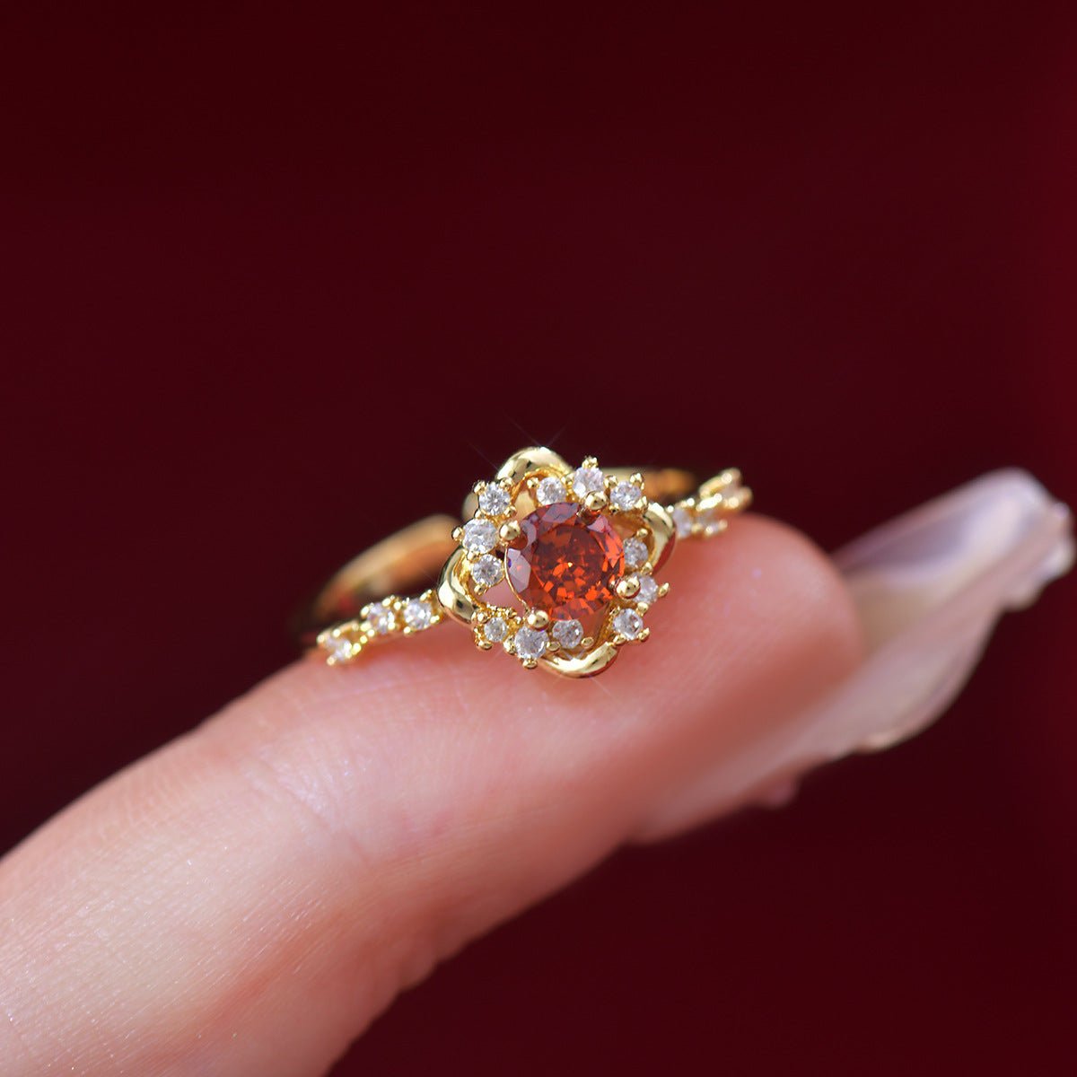Scarlet Amorette Ring - Gold - Plated - Abbott Atelier