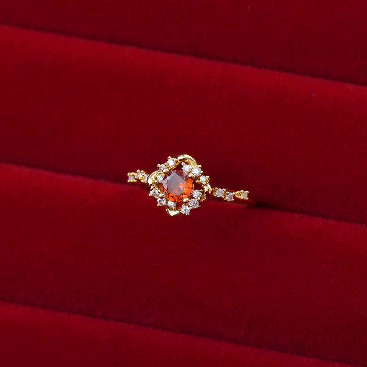 Scarlet Amorette Ring - Gold - Plated - Abbott Atelier