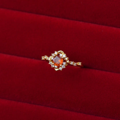 Scarlet Amorette Ring - Gold - Plated - Abbott Atelier