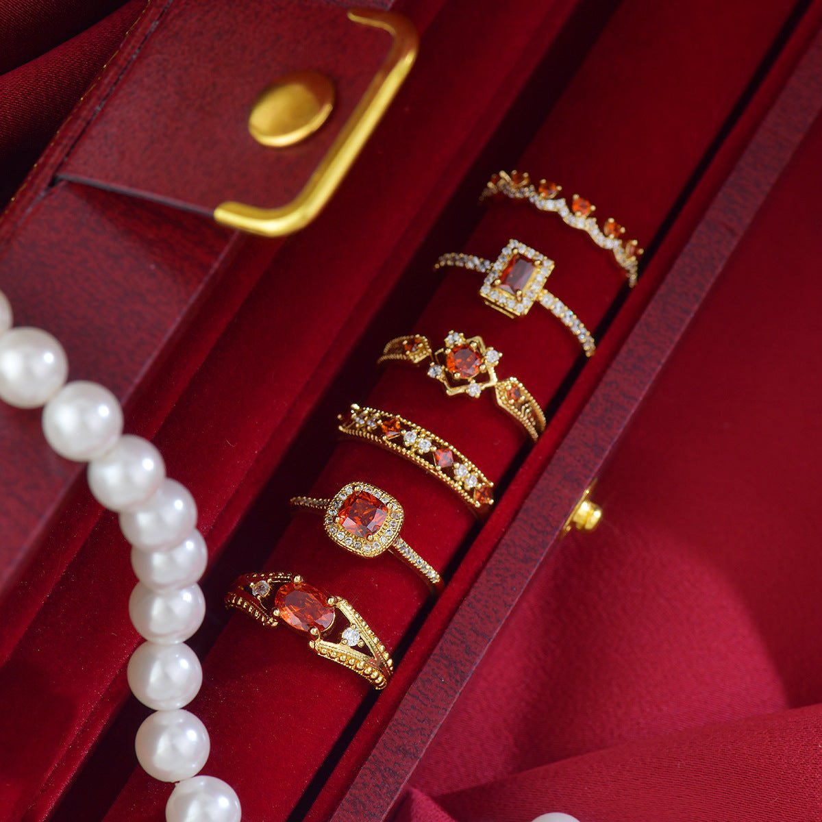 Scarlet Baroque Ring - Gold - Plated - Abbott Atelier