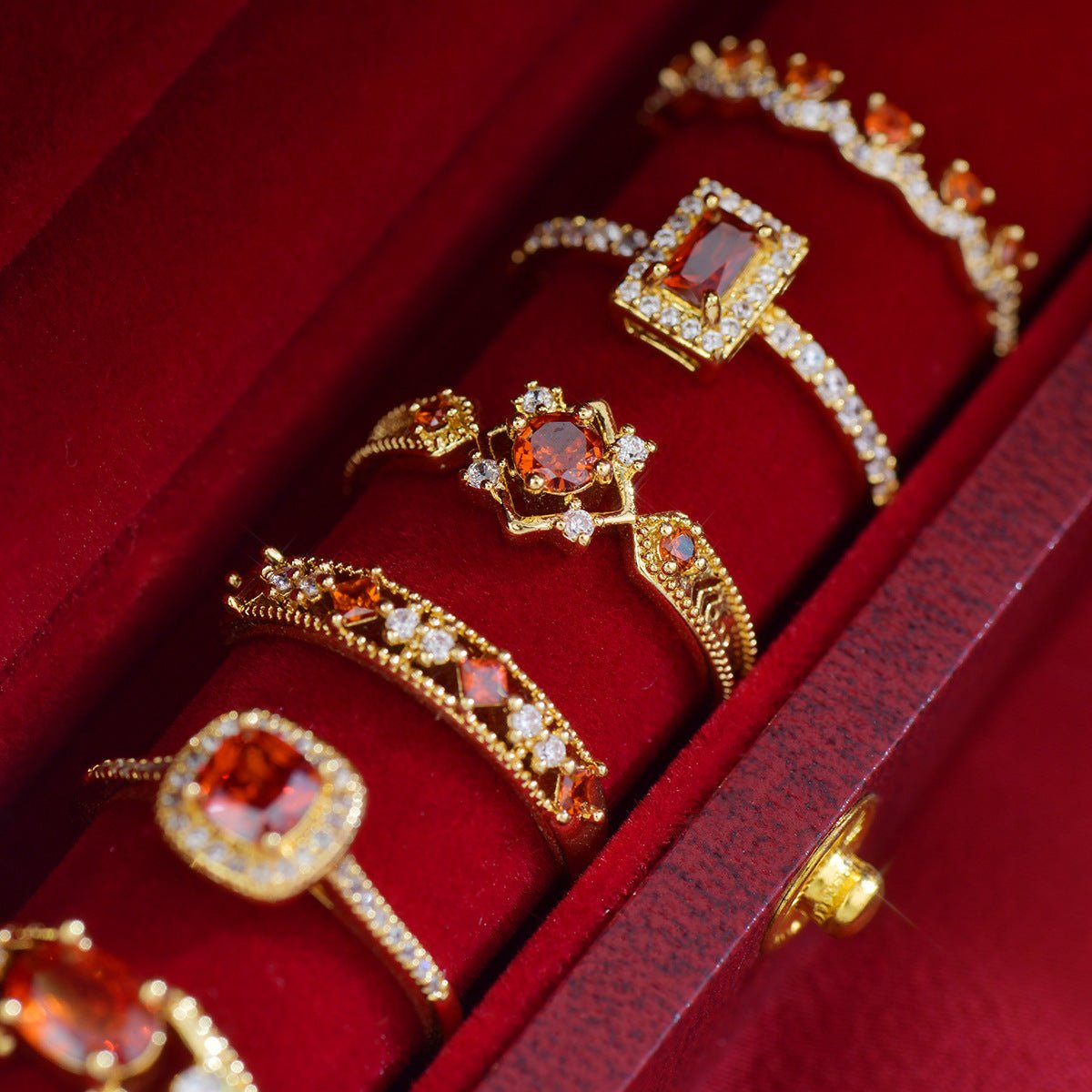 Scarlet Baroque Ring - Gold - Plated - Abbott Atelier