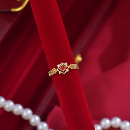 Scarlet Baroque Ring - Gold - Plated - Abbott Atelier