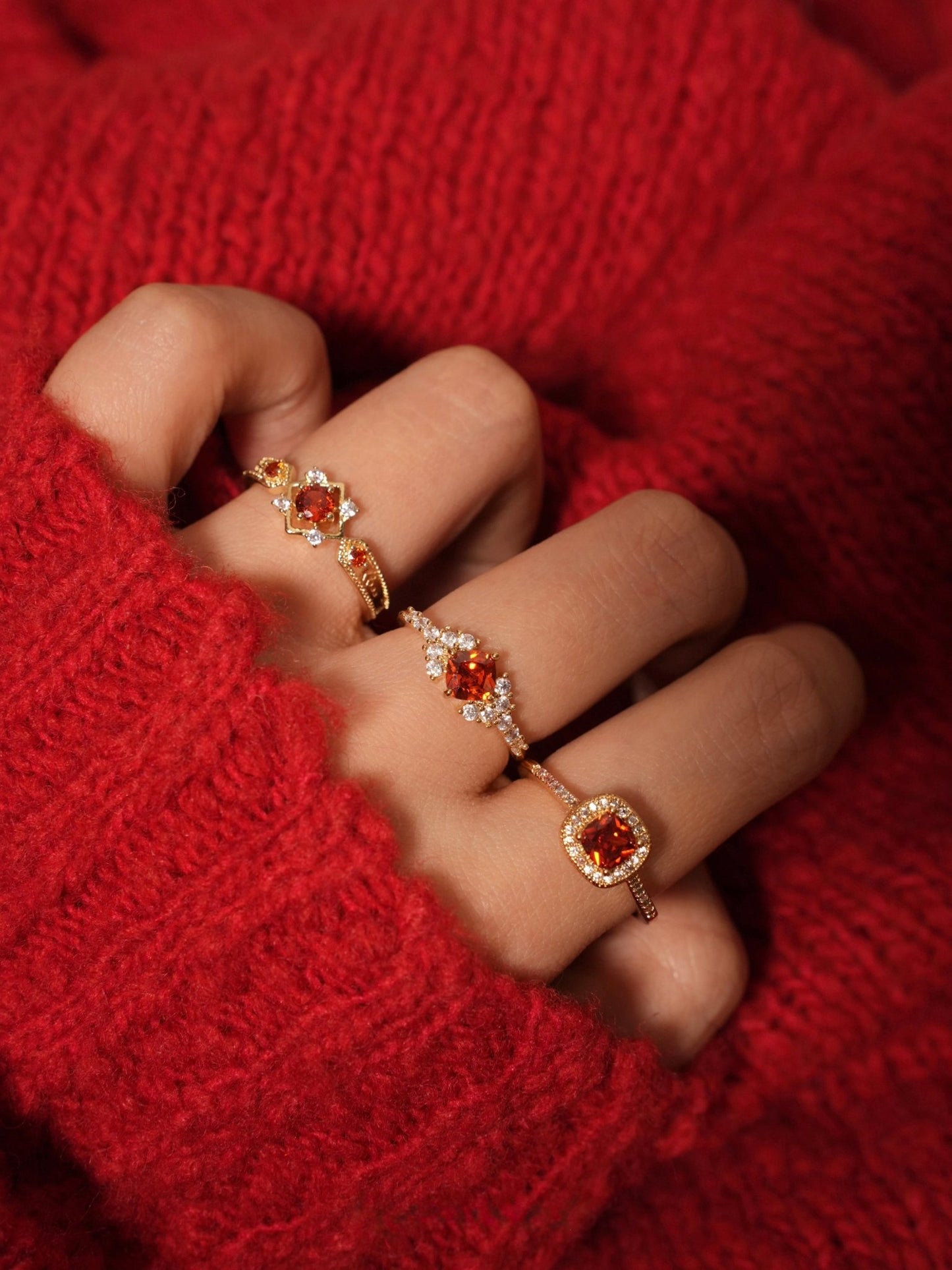 Scarlet Baroque Ring - Gold - Plated - Abbott Atelier