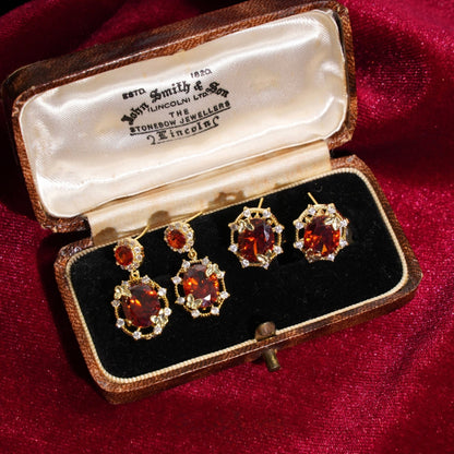 Scarlet Butterfly Drop Earrings - Gold Plated - Abbott Atelier