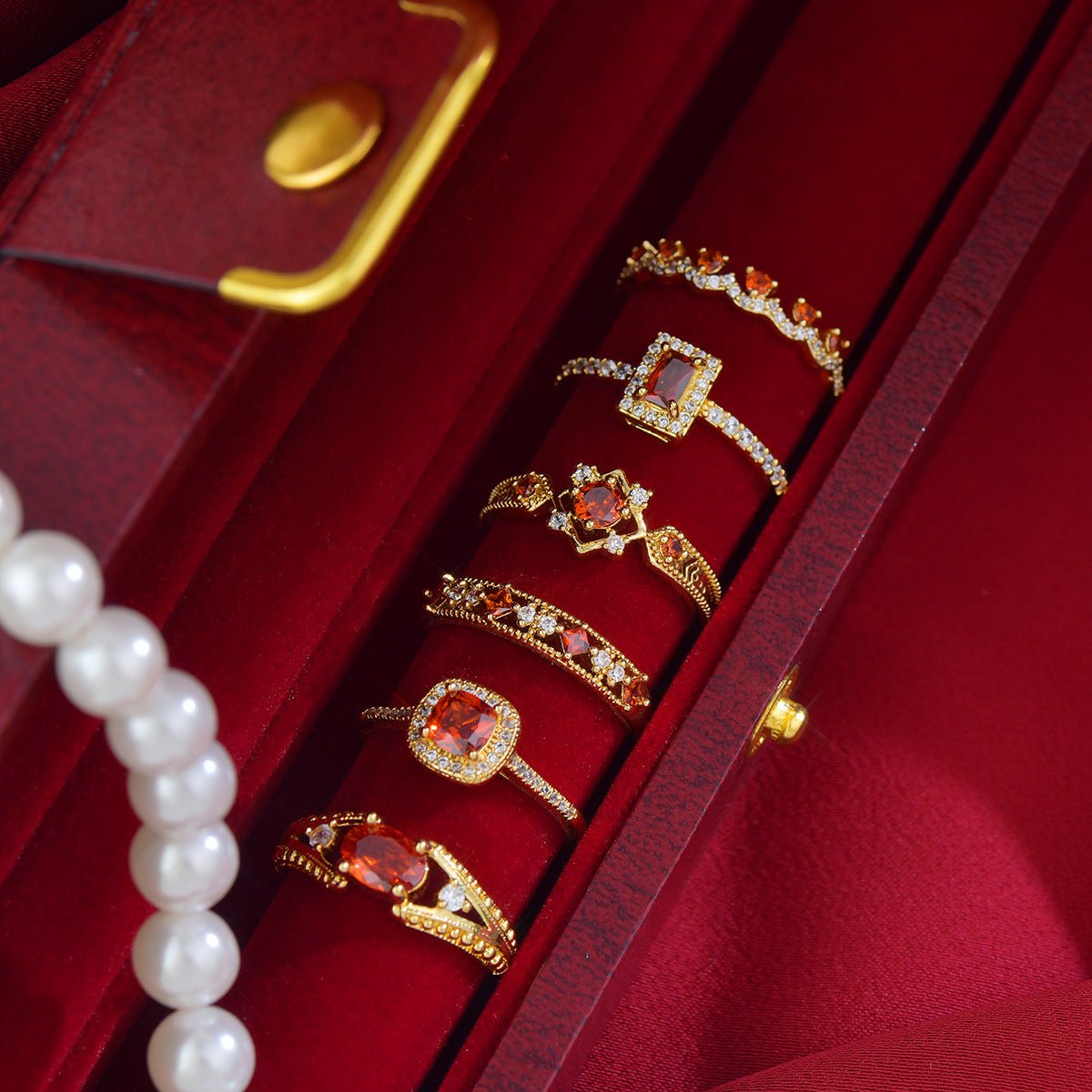 Scarlet Circlet Ring - Gold - Plated - Abbott Atelier