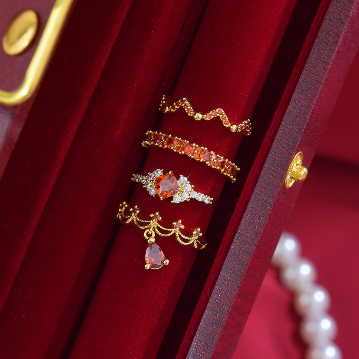 Scarlet Coronette Ring - Gold - Plated - Abbott Atelier