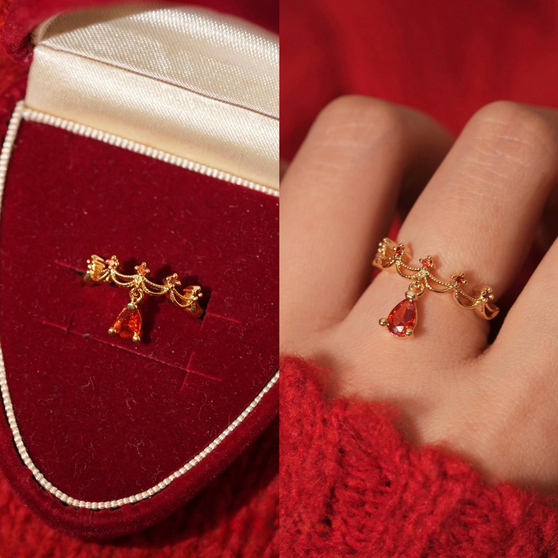 Scarlet Coronette Ring - Gold - Plated - Abbott Atelier