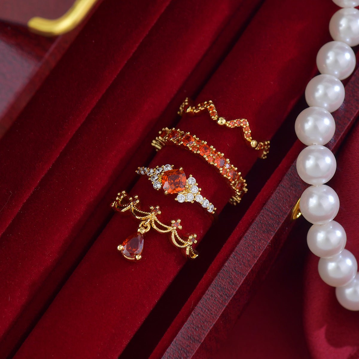 Scarlet Coronette Ring - Gold - Plated - Abbott Atelier