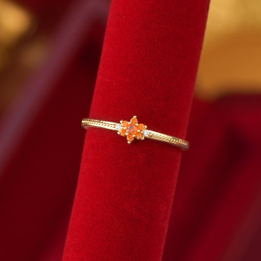 Scarlet Fleur Ring - Gold - Plated - Abbott Atelier
