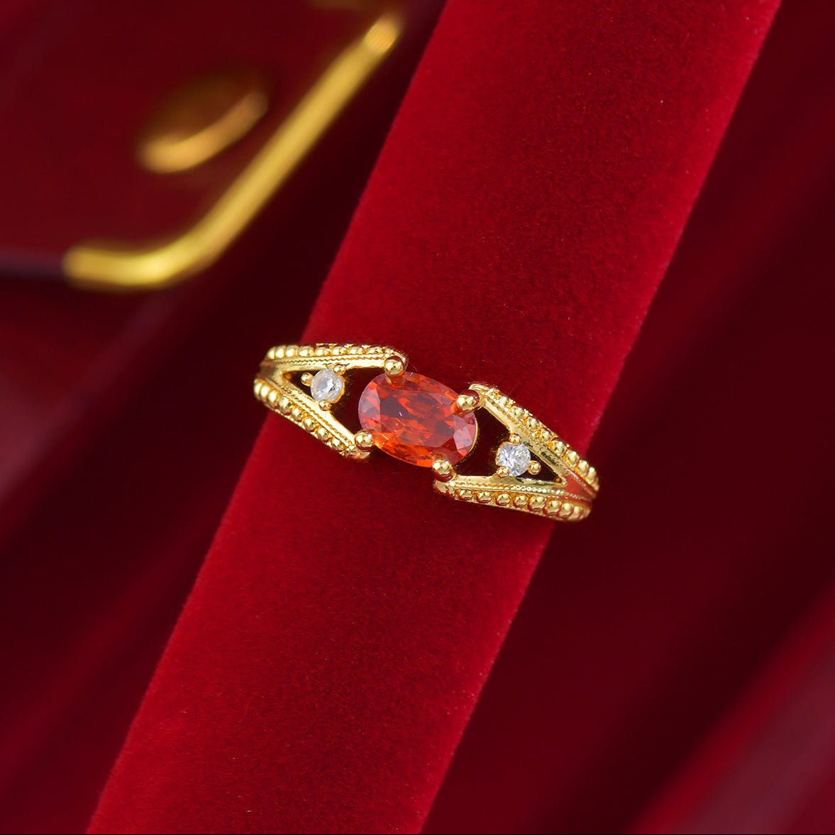 Scarlet Keepsake Ring - Gold - Plated - Abbott Atelier