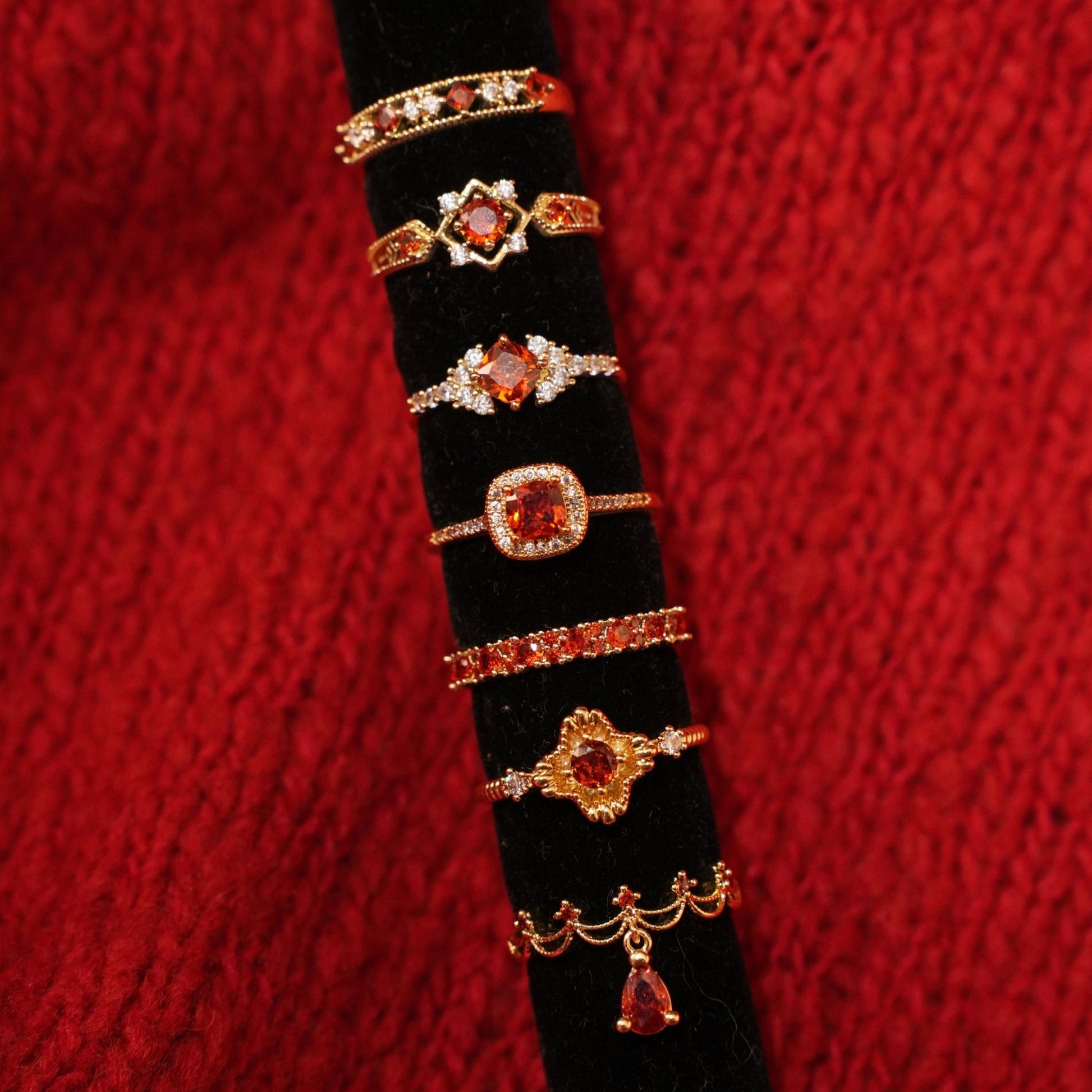 Scarlet Lattice Ring - Gold - Plated - Abbott Atelier