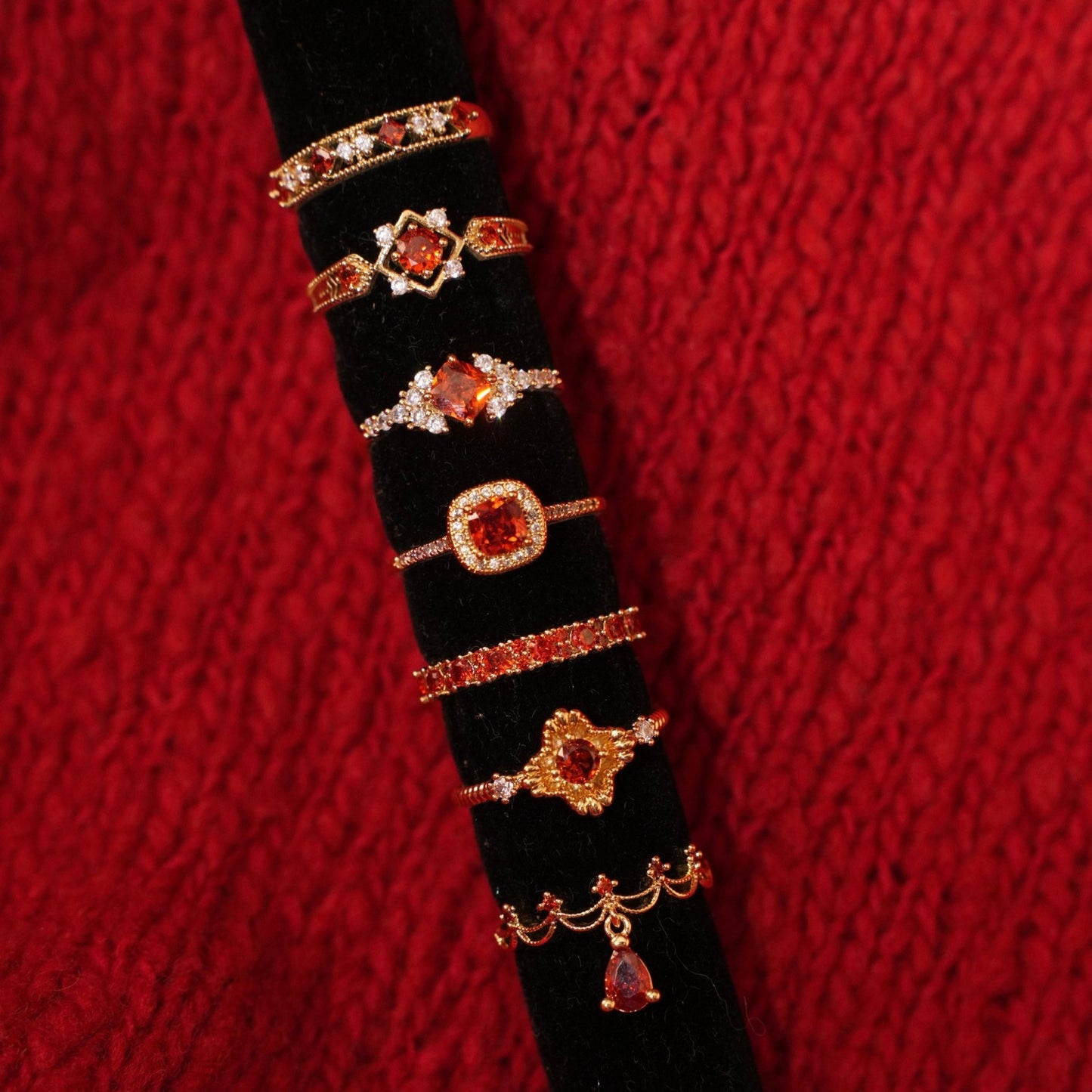 Scarlet Lattice Ring - Gold - Plated - Abbott Atelier