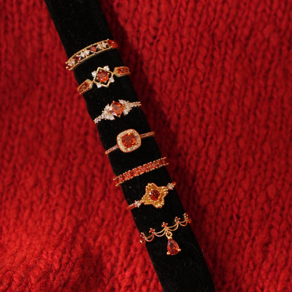 Scarlet Lattice Ring - Gold - Plated - Abbott Atelier