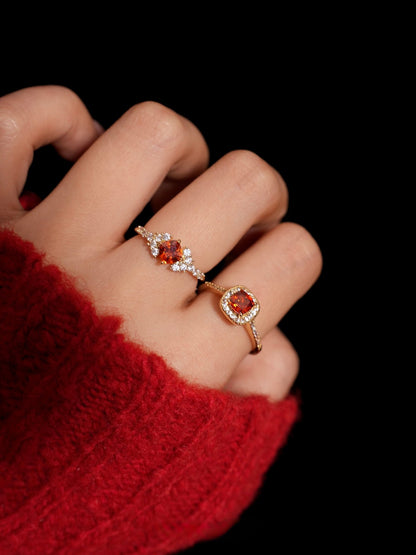 Scarlet Reliquary Ring - Gold - Plated - Abbott Atelier