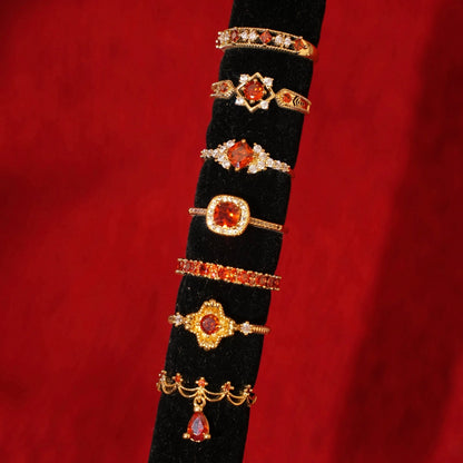 Scarlet Reliquary Ring - Gold - Plated - Abbott Atelier