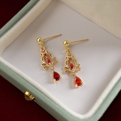 Scarlet Renaissance Earrings - Hypoallergenic - Abbott Atelier