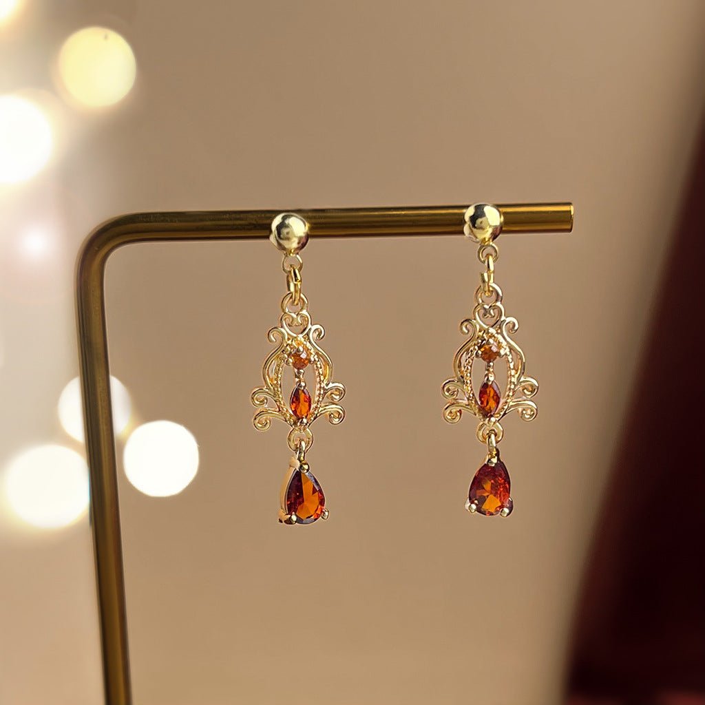 Scarlet Renaissance Earrings - Hypoallergenic - Abbott Atelier