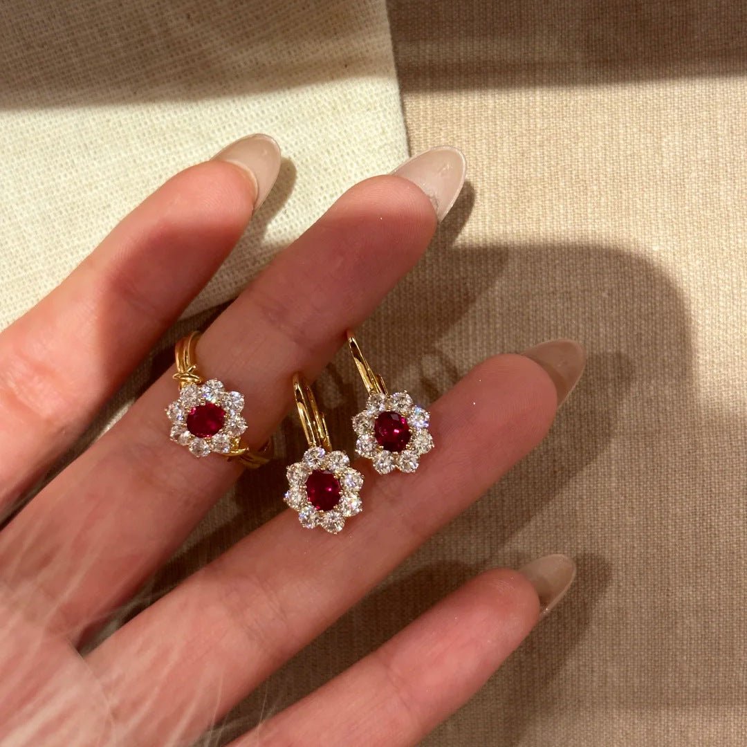 Scarlet Rosette Ring - Gold - Plated - Abbott Atelier