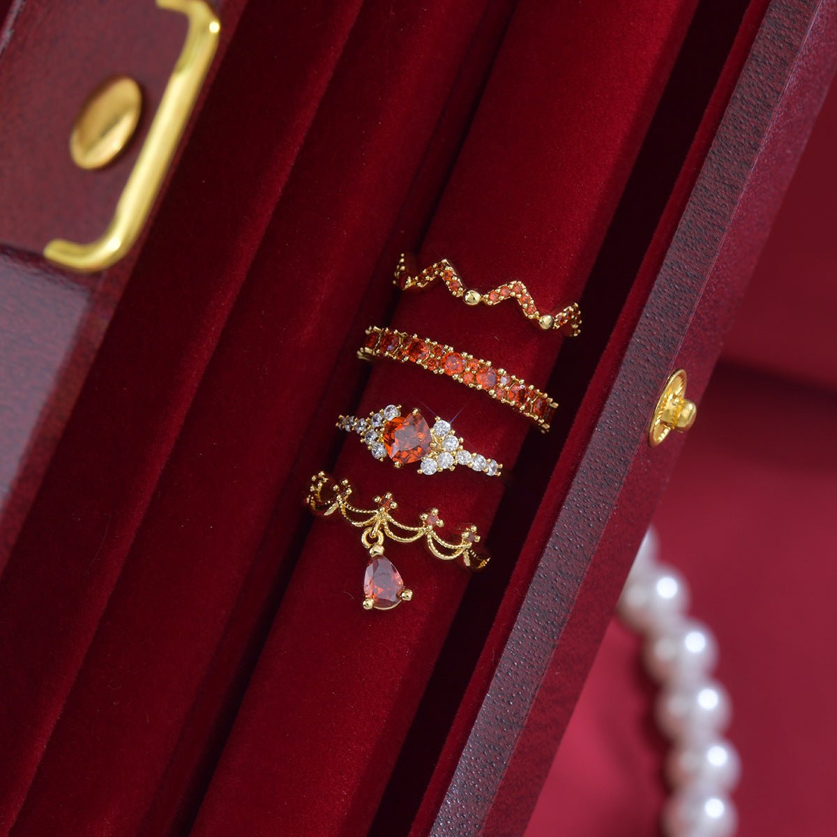 Scarlet Suzanne Ring - Gold - Plated - Abbott Atelier